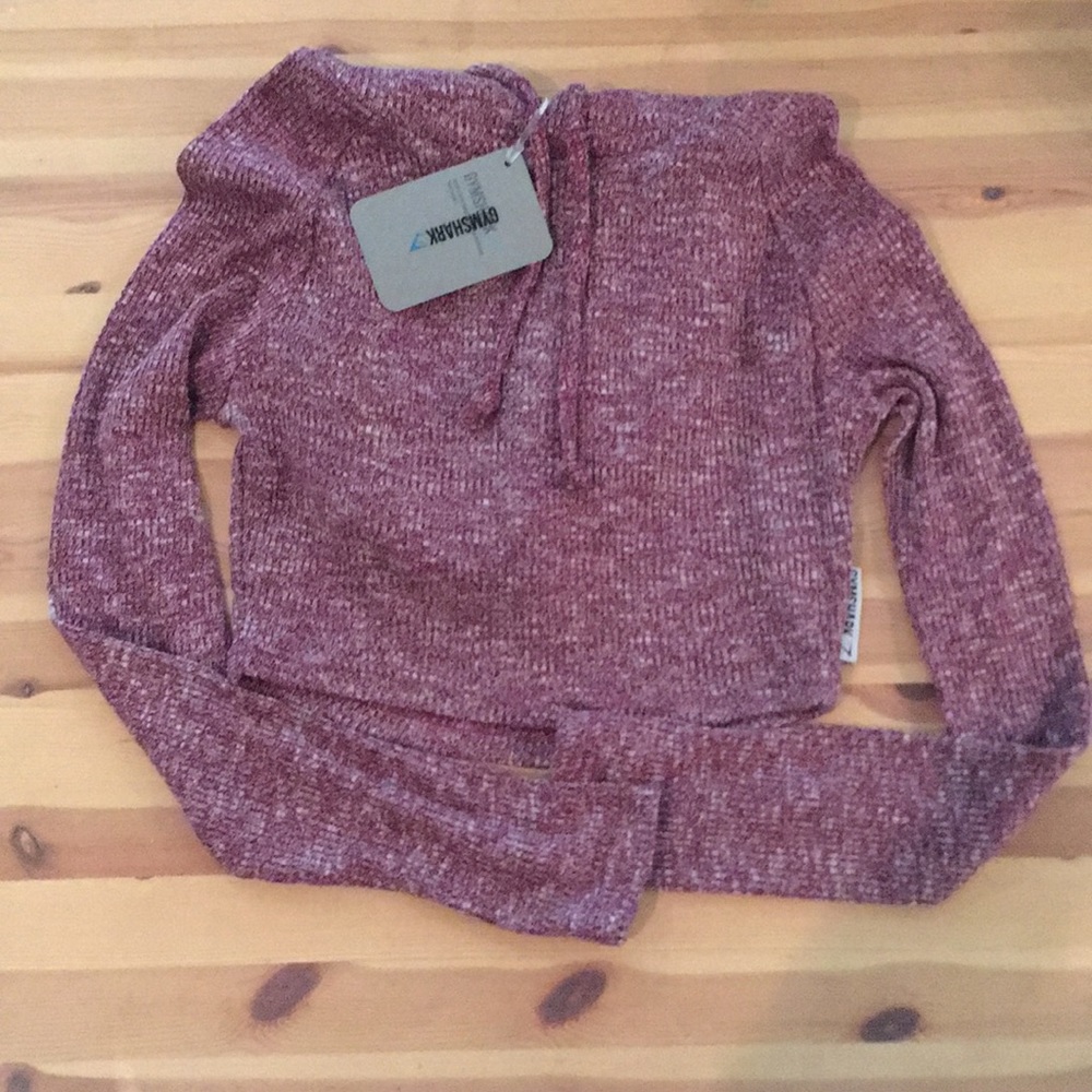 Gymshark slounge long sleeve crop size small